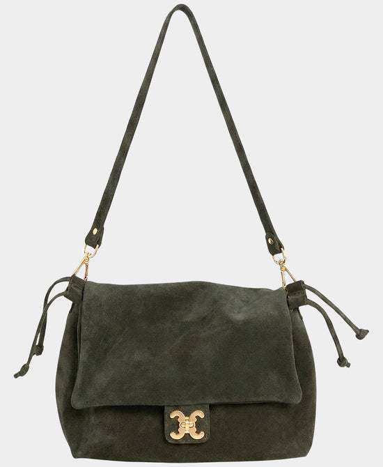 
Suede Shoulder Bag in KHAKI view 1