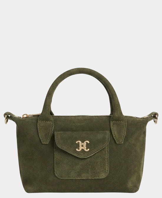 
Suede Crossbody Bag in KHAKI view 1