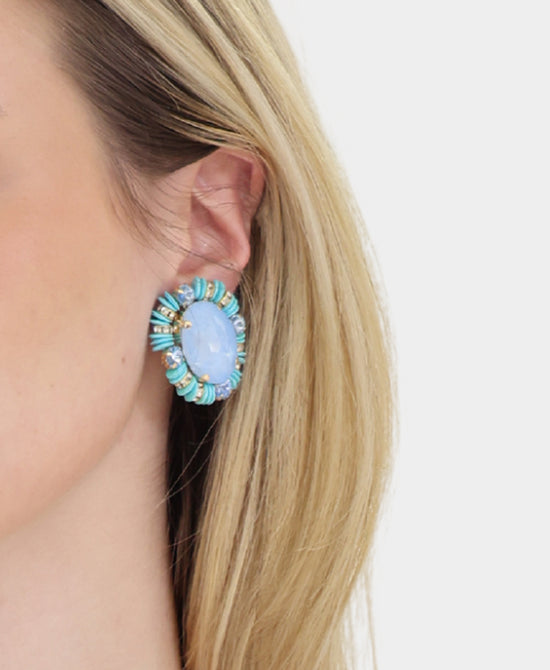 Oval Clip On Earrings view 1