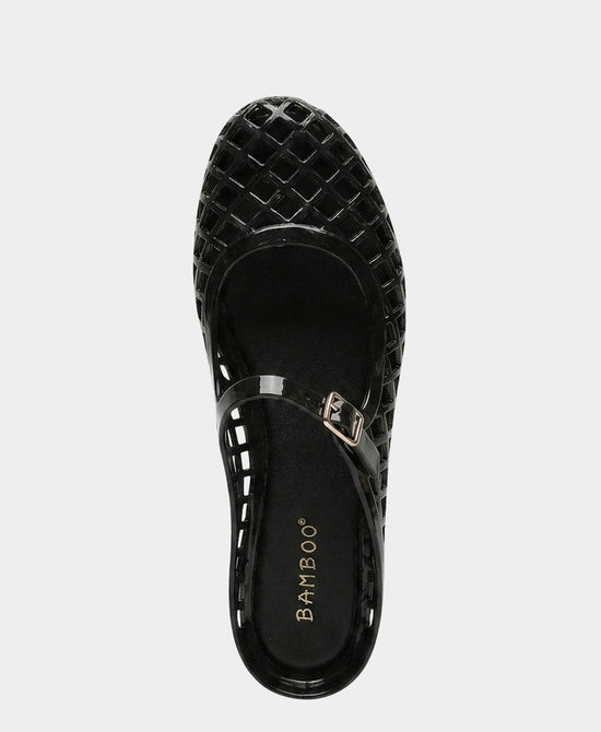 
Jelly Flat w/ Strap in BLACK view 2