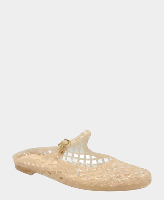 
Jelly Flat w/ Strap in NUDE view 1