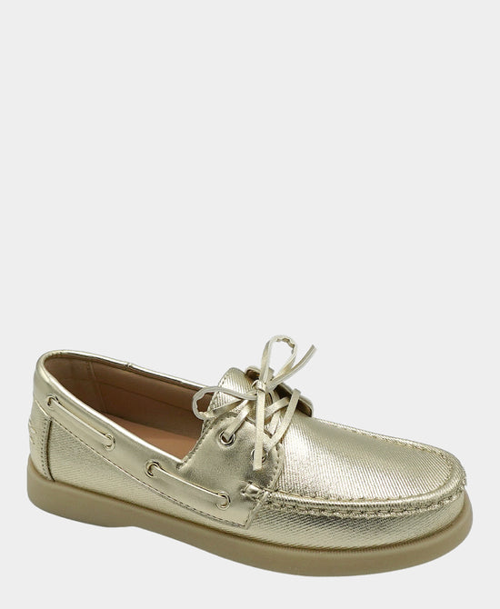 Metallic Boat Shoe Loafer view 1