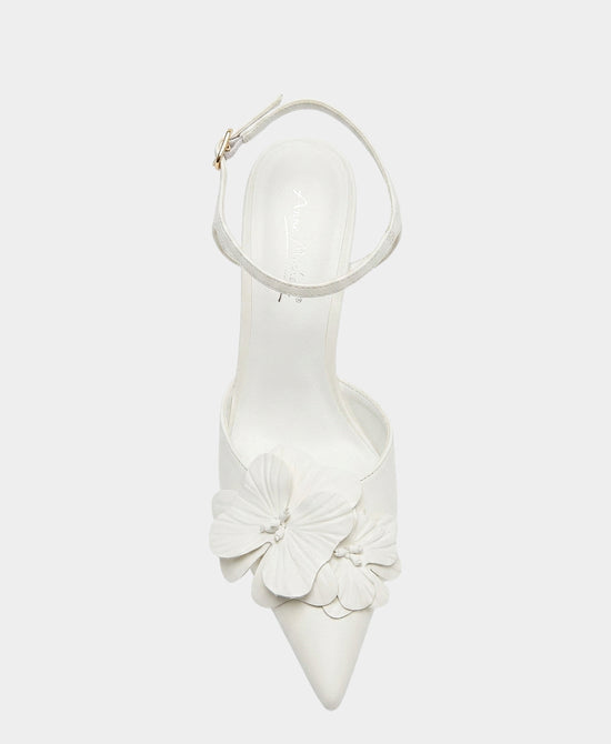 
Flower Slingback Pump in WHITE view 2