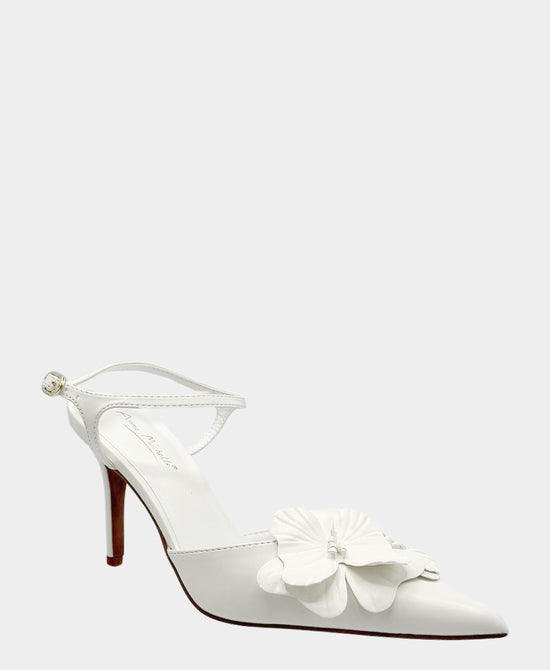 
Flower Slingback Pump in WHITE view 1