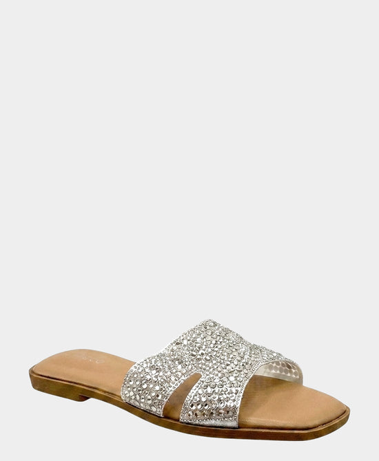 
Crystal Sandal in SILVER view 1