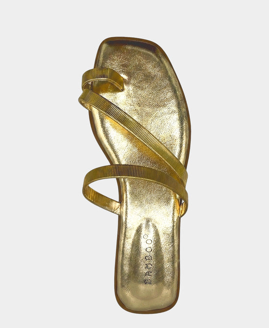 
Metallic Toe Ring Sandal in GOLD view 2