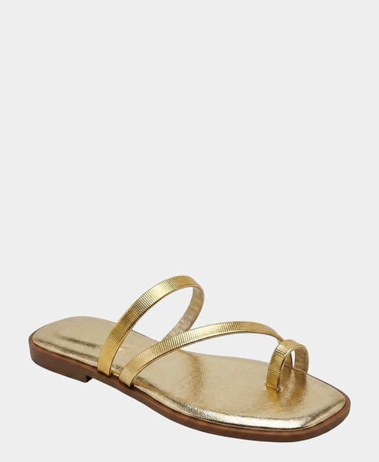 
Metallic Toe Ring Sandal in GOLD view 1