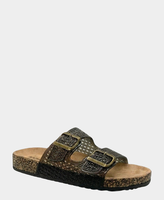 
Jelly Double Buckle Sandal in BLACK view 1