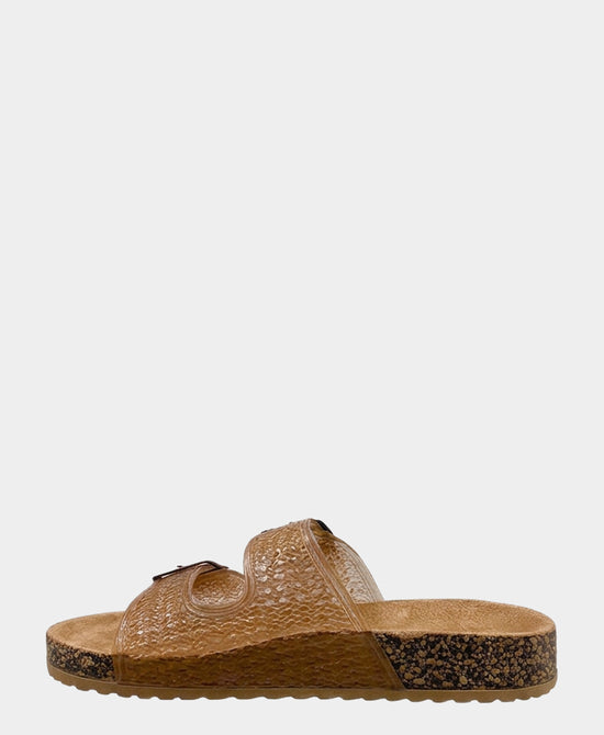 
Jelly Double Buckle Sandal in TAN view 2