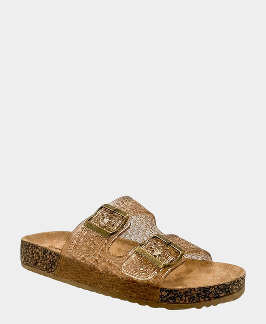 
Jelly Double Buckle Sandal in TAN view 1
