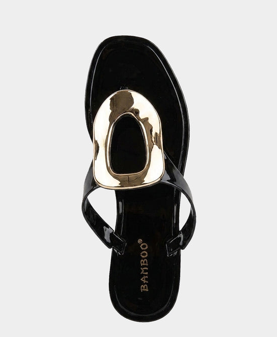 
Jelly Buckle Flip Flop in BLACK view 2
