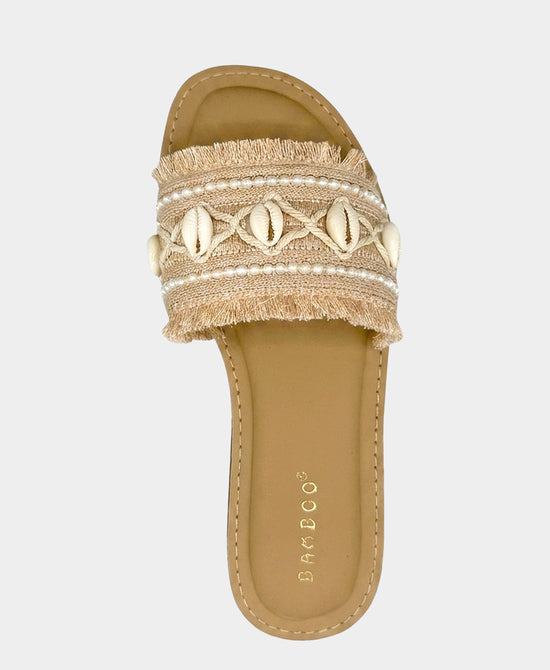 
Seashell Fringe Beaded Sandal in BLUSH MULTI view 2
