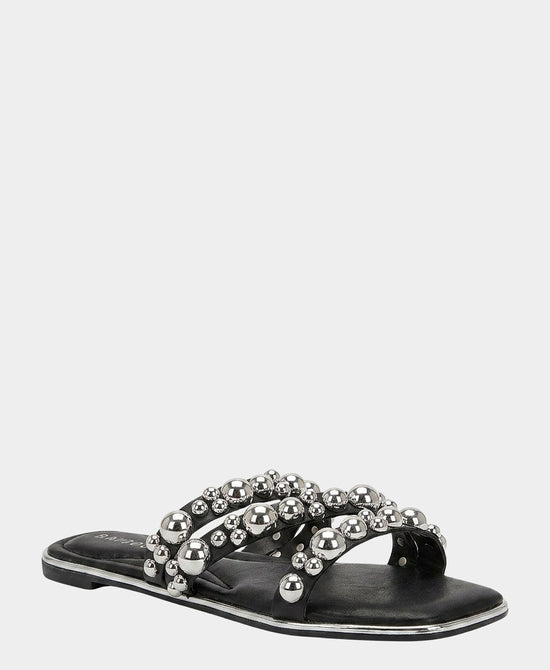 
Studded Sandal in BLACK/SILVER view 1