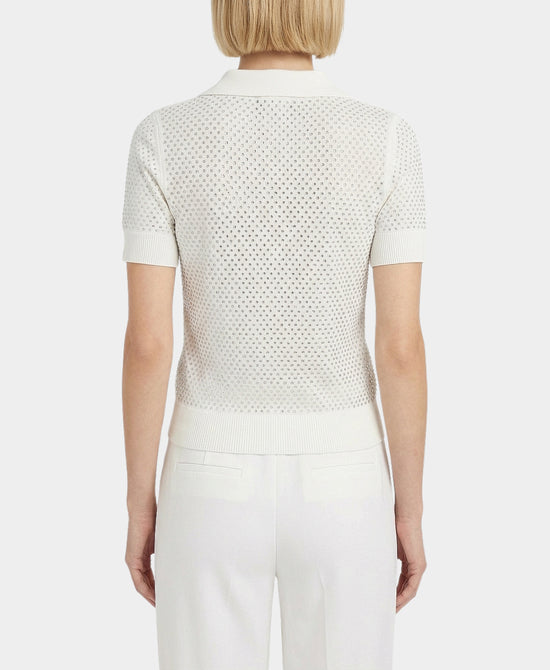 Knit Top w/ Rhinestones & Holes view 2