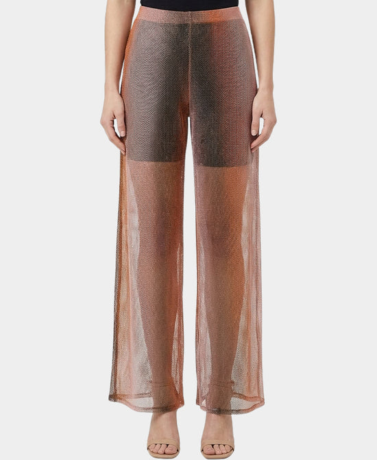 Sheer Metallic Pants/ Swim Cover Up view 1