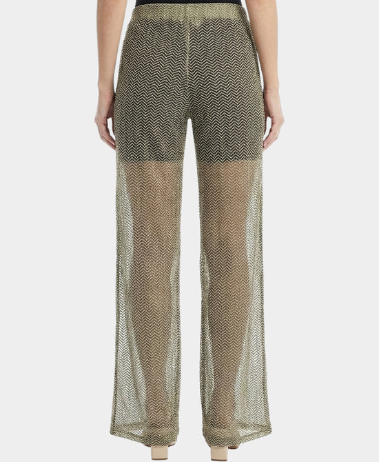 Sheer Metallic Pants/ Swim Cover Up view 2