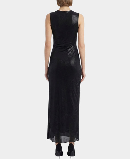 Shiny Maxi Dress w/ Cut-Out Detail view 2