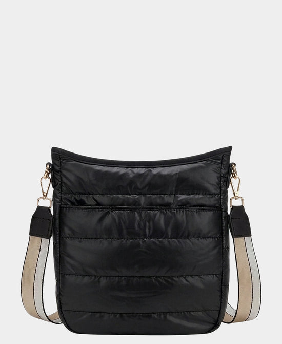 
Nylon Quilted Puffer Crossbody Bag in BLACK view 1