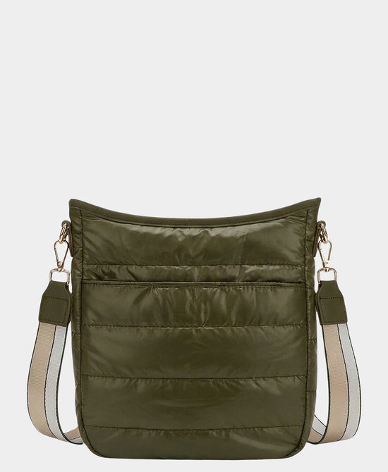 
Nylon Quilted Puffer Crossbody Bag in OLIVE view 1