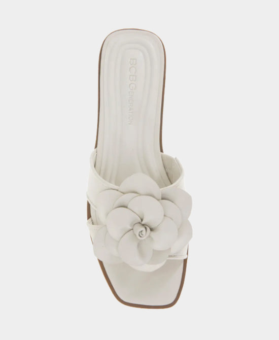 Faux Leather Flower Sandal view 2