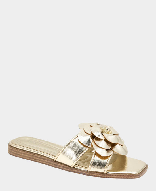 Faux Leather Flower Sandal view 1