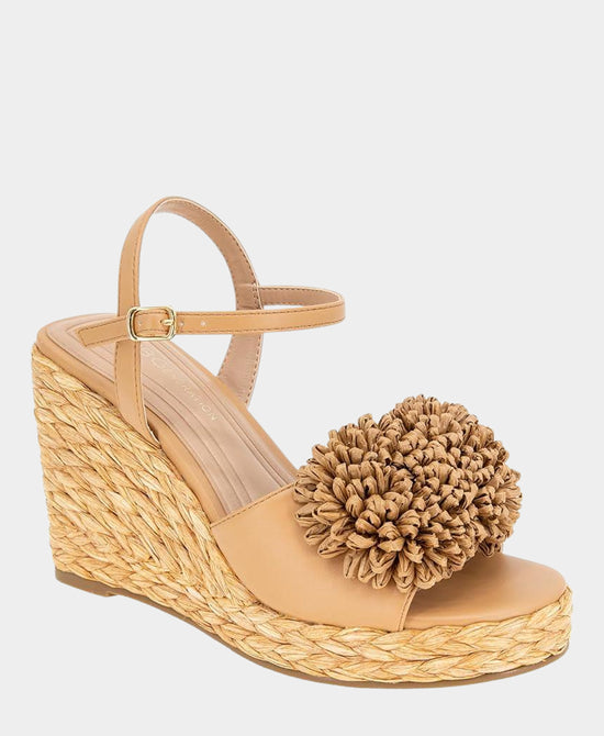 Straw Wedge Sandal view 1
