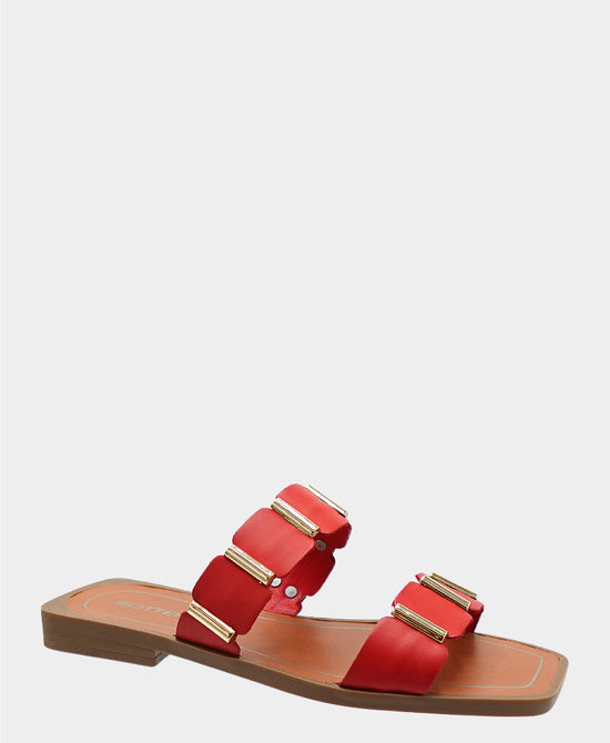 Leather Metal Detail Sandal view 1