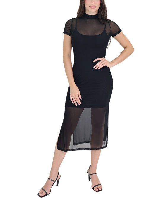 Mesh Midi Dress view 