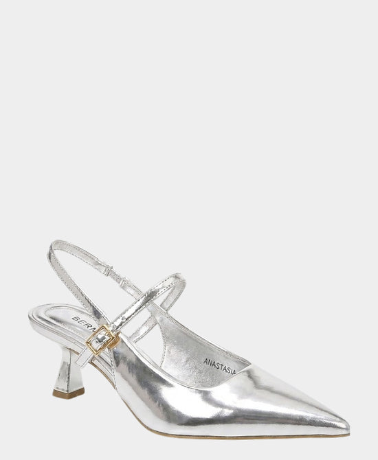 
Mary Jane Slingback Pump in SILVER view 1