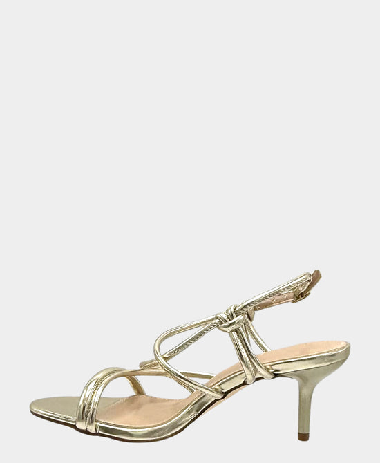 
Strappy Heeled Sandal in GOLD view 2