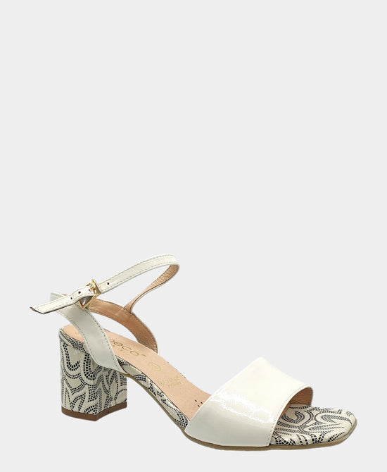 Patent Leather Printed Heeled Sandal view 1