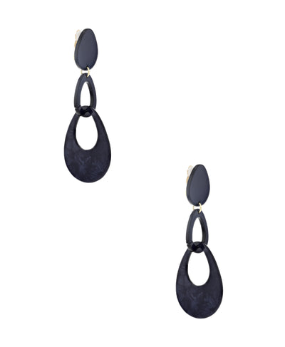 Resin Clip-On Drop Earrings image 1