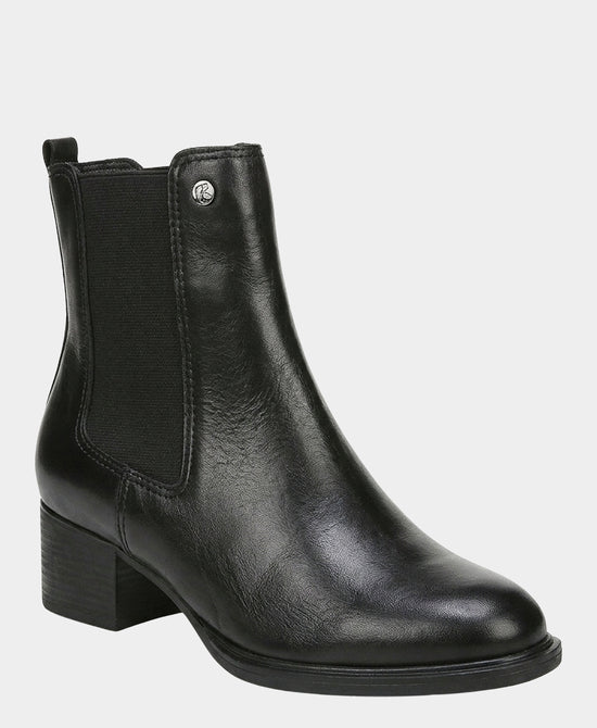 
Leather Bootie w/ Stretch Gore Insets in BLACK view 1
