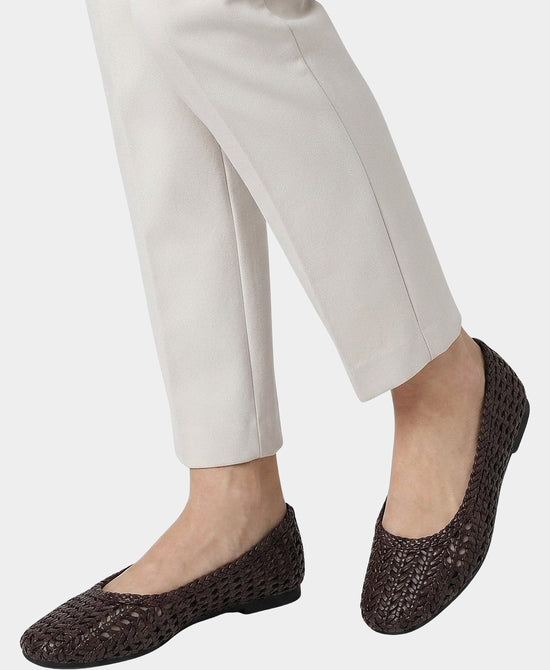 
Woven Ballet Flat in COFFEE view 2