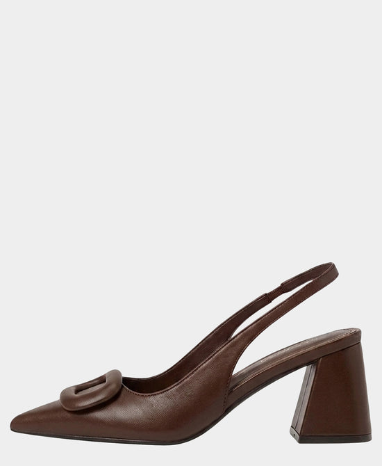 
Buckle Slingback Pump in COFFEE view 2