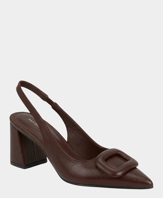 
Buckle Slingback Pump in COFFEE view 1