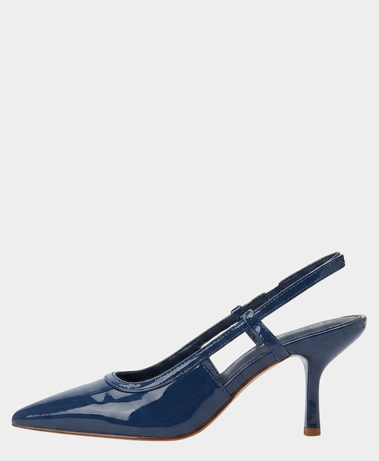 
Patent Bow Slingback Pump in BLUE view 2