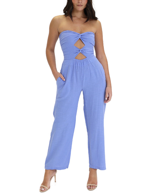 Strapless Jumpsuit w/ Cut-Outs view 