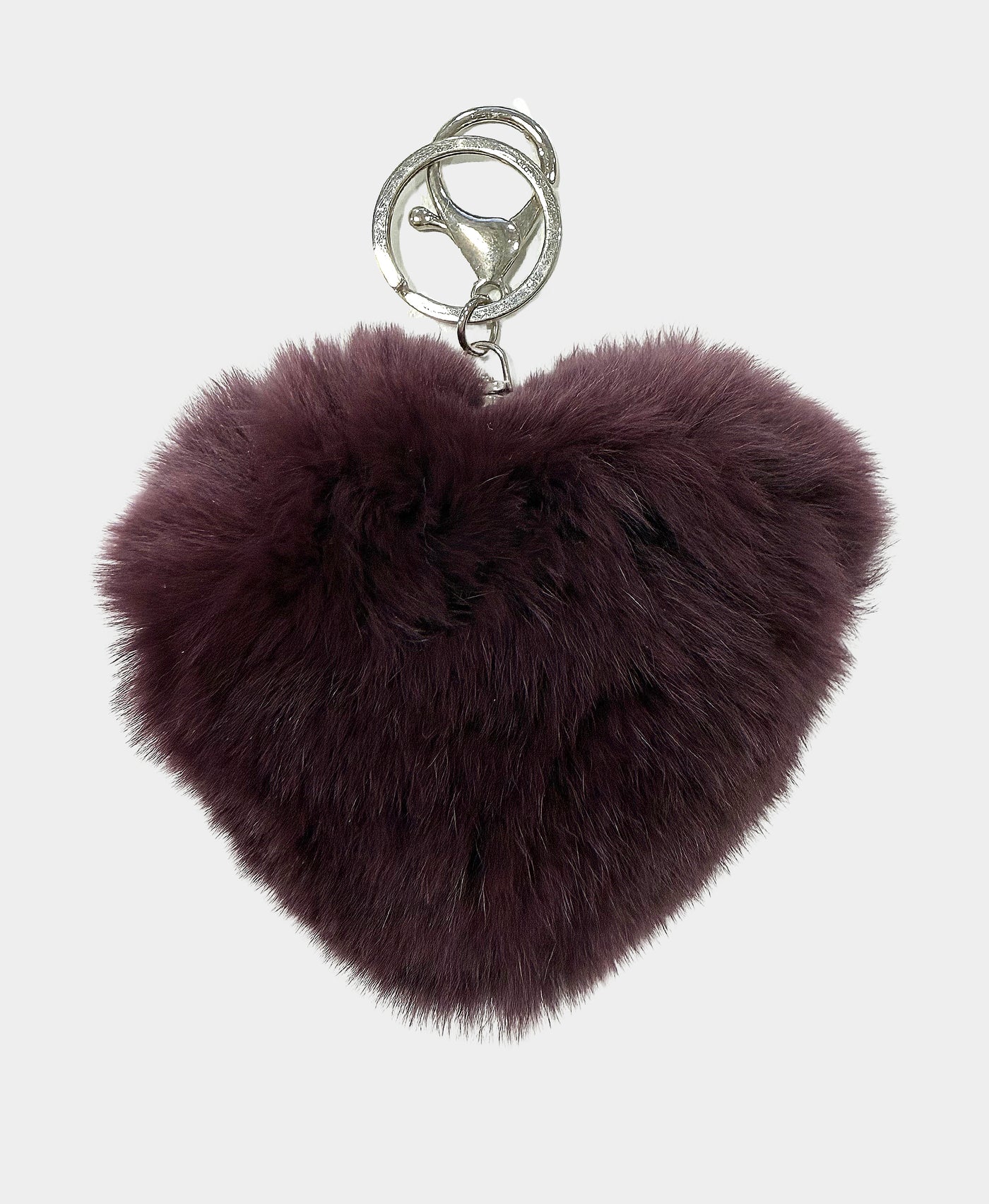 Heart Fur Key Chain / Bag Charm view 1