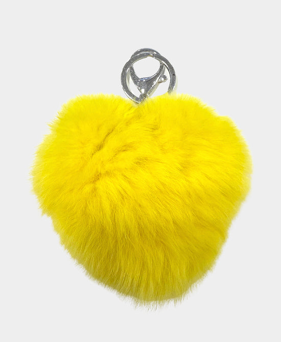 Heart Fur Key Chain / Bag Charm view 