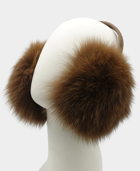 Fox Fur Earmuffs view 