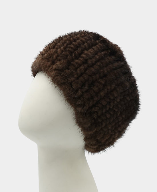 Knitted Mink Fur Headband/Neck Warmer view 
