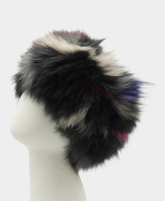 Knitted Fox Fur Headband/Neck Warmer view 