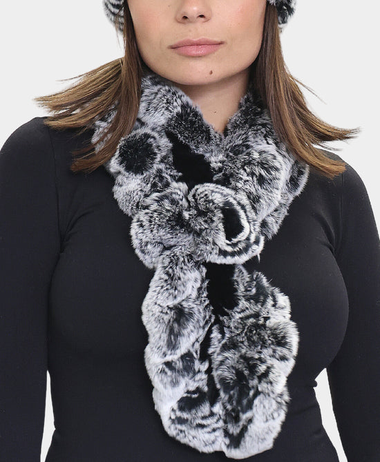 Knitted Fur Scarf view 