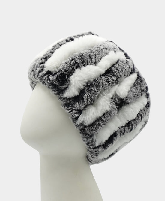 Knitted Fur Headband/Neck Warmer view 