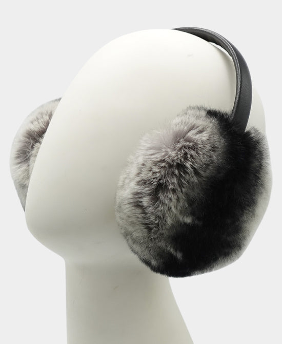 Fur Earmuffs w/ Leather Band view 