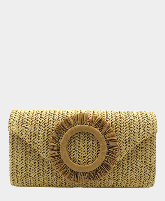 Straw Clutch Bag view 1