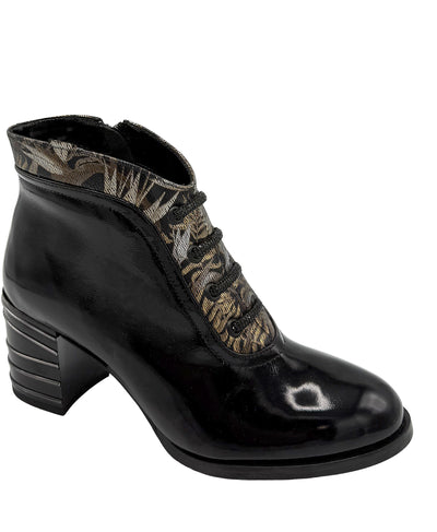 Leather Printed Gloss Bootie image 1