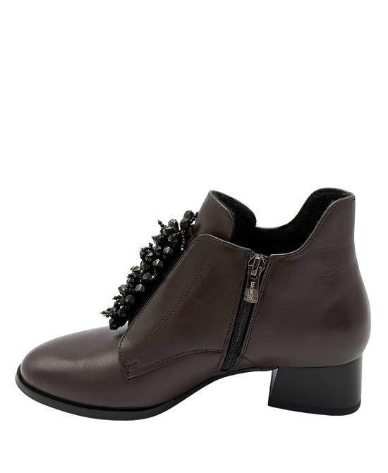 Leather Bootie w/ Beads view 