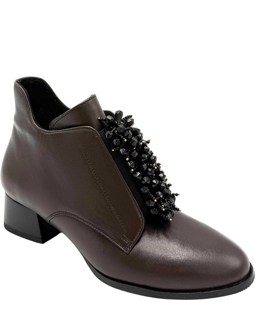 Leather Bootie w/ Beads view 